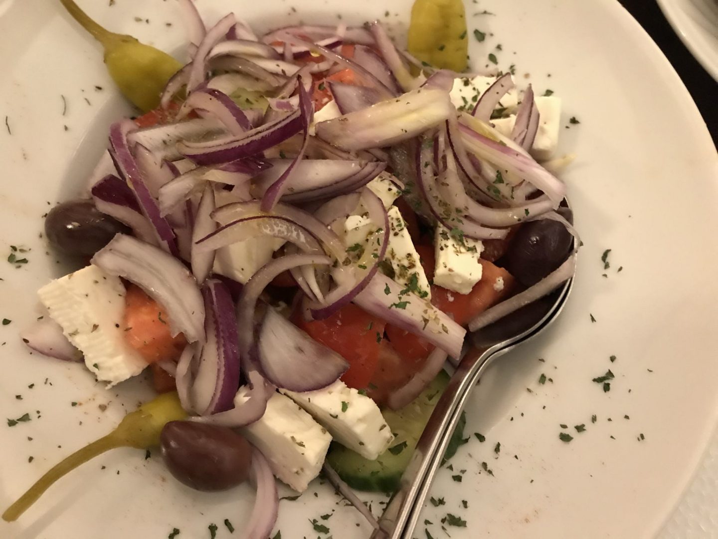 Griechischer Bauernsalat Erfahrung Vorspeise Ouzos Herne Foodblog Sternestulle