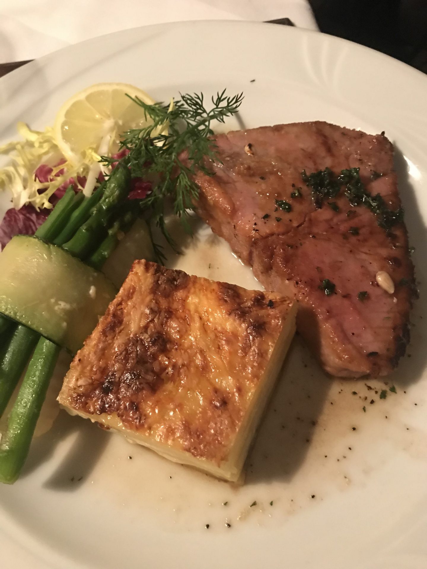 Tunfisch Knoblauch Schlemmer-Menü Elsässer Stube Herne Foodblog Sternestulle