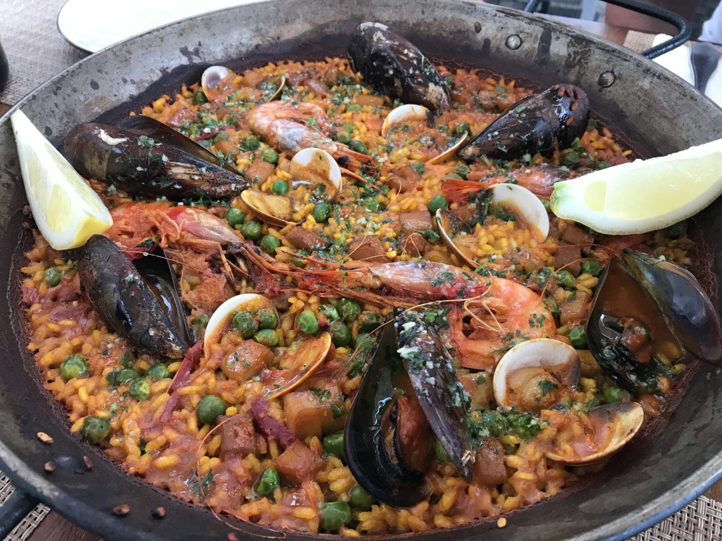 Erfahrung Bewertung Kritik Foodblog Sternestulle Paella mit Meeresfrüchten Restaurant Balear Port de Soller Mallorca