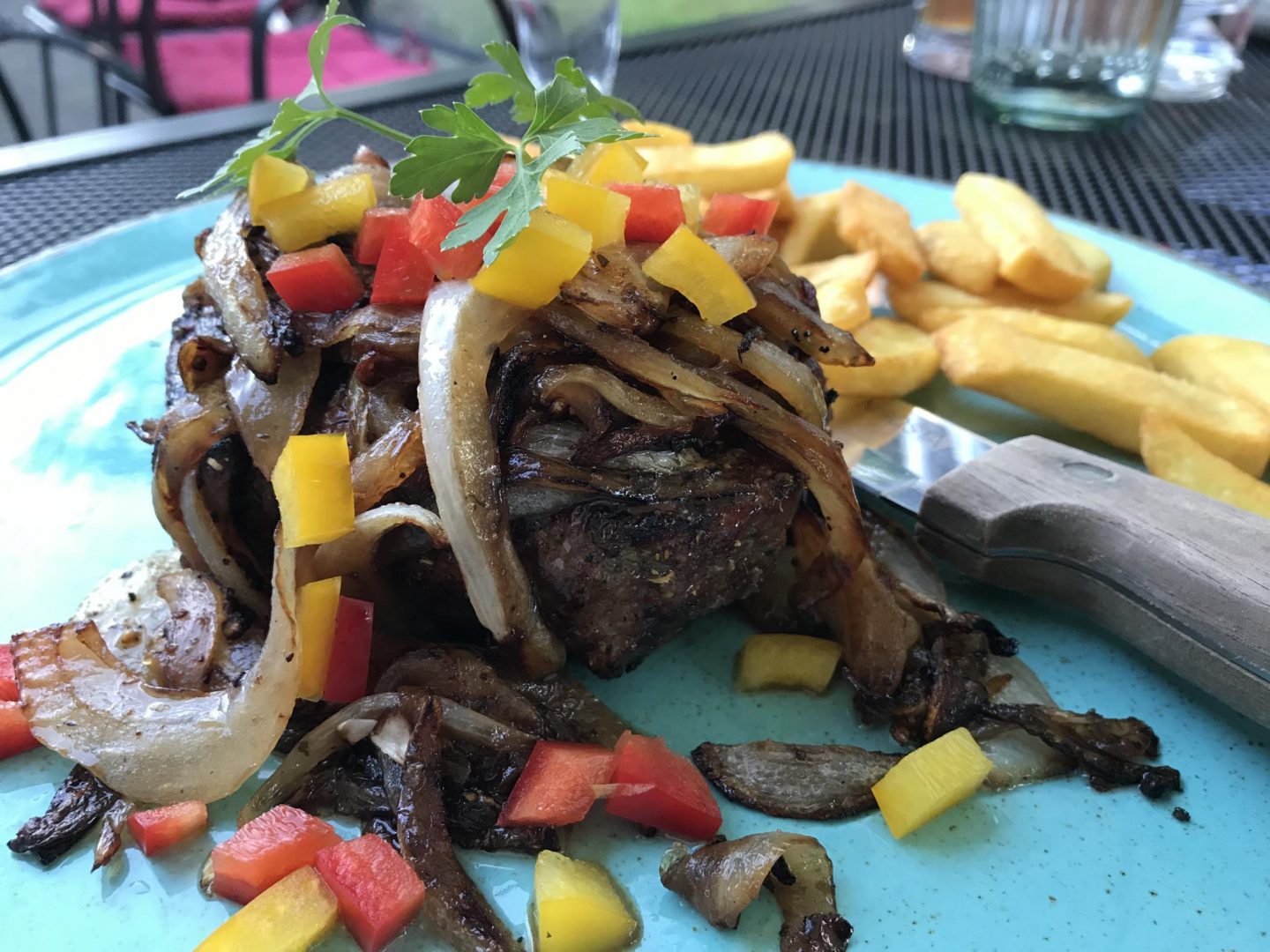 Erfahrung Bewertung Kritik Steak vom Grill Taverna Maria Hanau Großauheim Foodblog Sternestulle