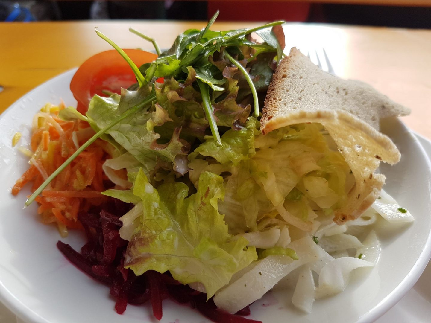 Erfahrung Bewertung Kritik gemischter Salat Skihütte Gipfö Hit Alpbach Skijuwel Alpbachtal Wildschönau Foodblog Sternestulle