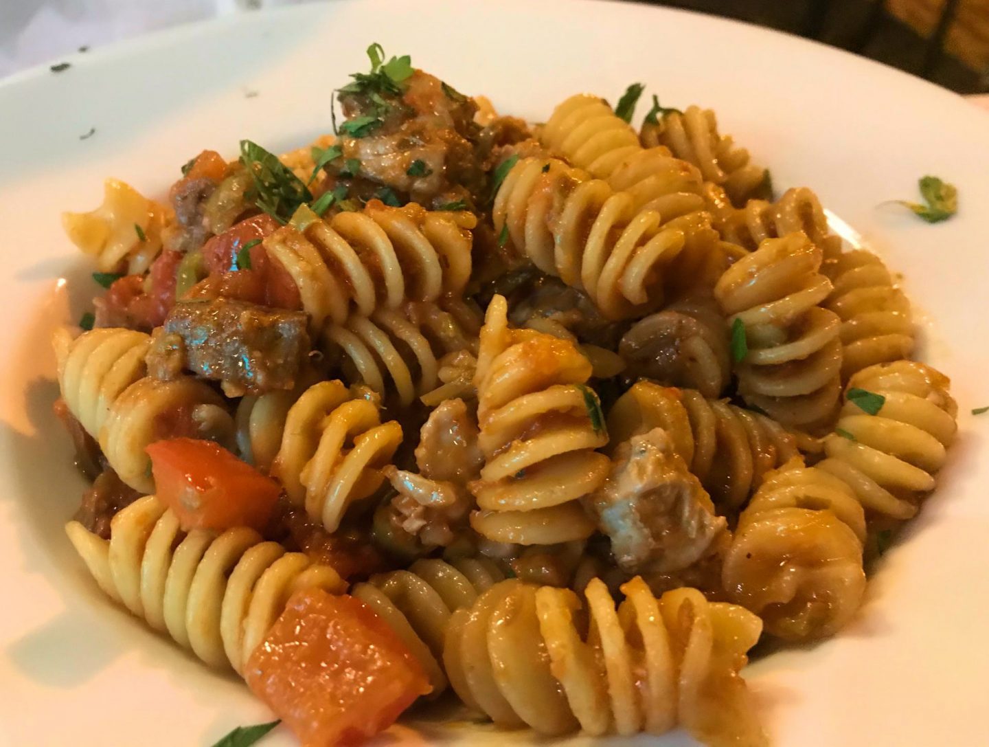Erfahrung Bewertung Kritik Hotel Brenzone Pasta mit frischem Thunfisch Foodblog Sternestulle