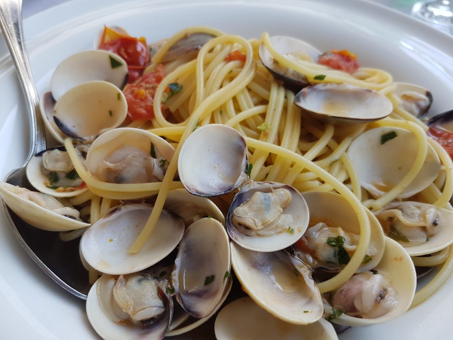 Erfahrung Bewertung Kritik Restaurant Hotel Malcesine Spaghetti Vongole Foodblog Sternestulle