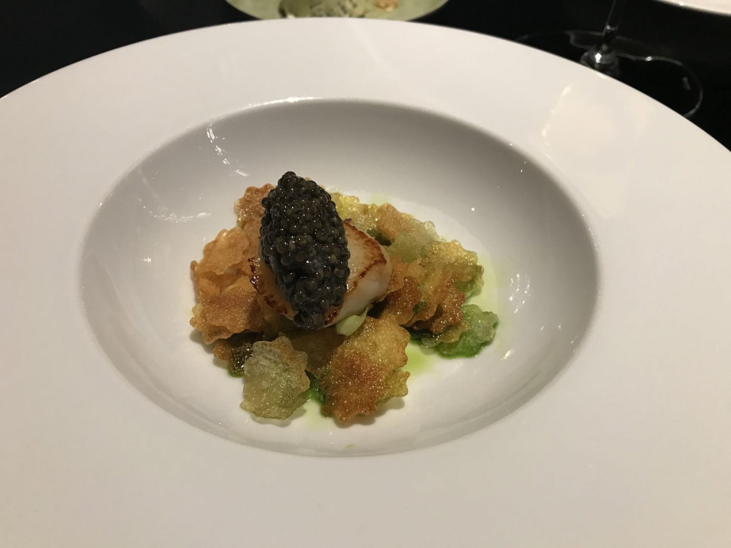 Erfahrung Bewertung Kritik Tim`s Kitchen Fürth Jakobsmuschel Vichyssoise Kaviar Foodblog Sternestulle