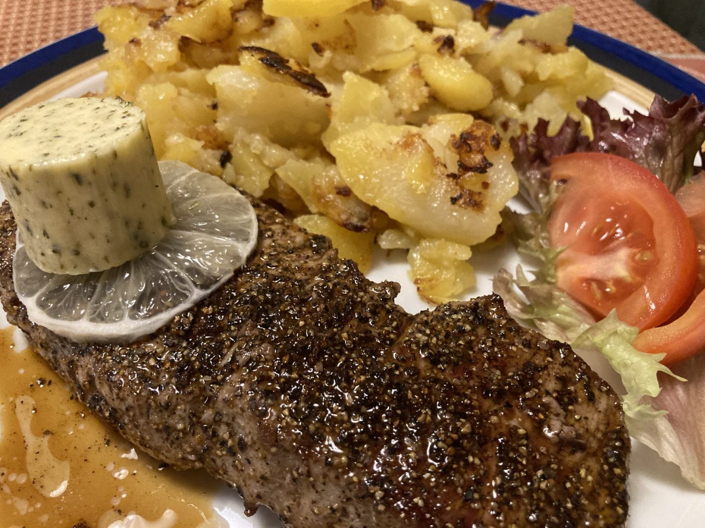Erfahrung Bewertung Kritik Gasthof zum Krebs Steak mit Bratkartoffeln Foodblog Sternestulle