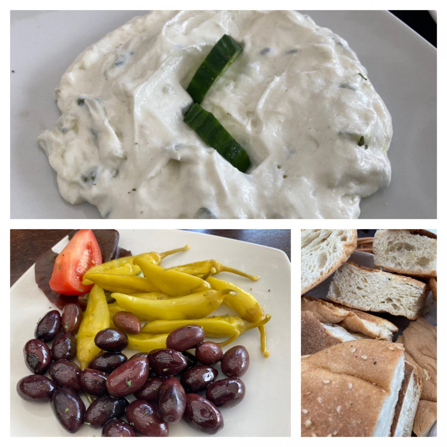 Erfahrung Bewertung Kritik El Greco Zaziki Oliven Peperoni Brot Herne Foodblog Sternestulle