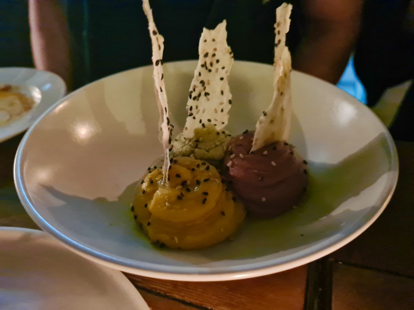 Erfahrung Bewertung Kritik Tapas-Bar Sensi Barcelona Hummus Trio Foodblog Sternestulle