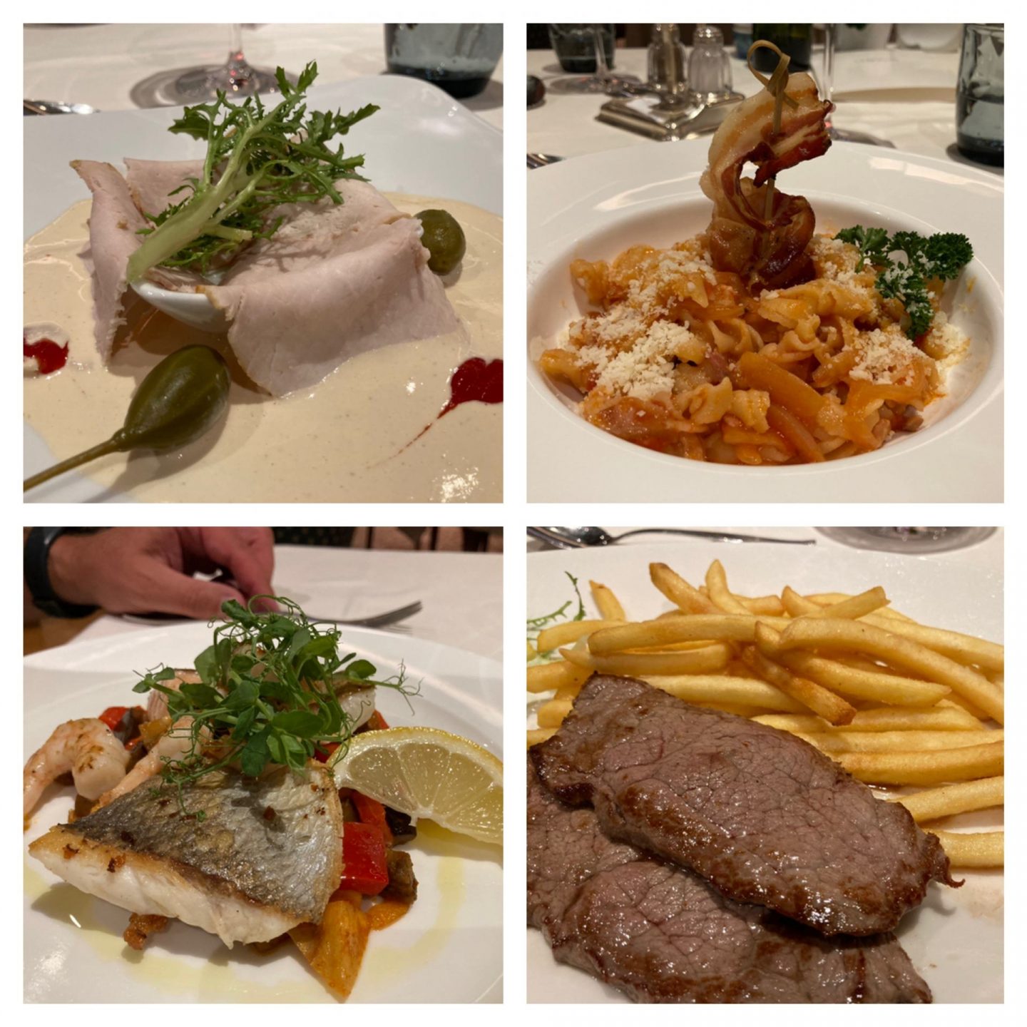 Erfahrung Bewertung Kritik Hotel Armin Wolkenstein Vitello Tonnato Fusili Amatriciana Fischteller Steak vom Grill Foodblog Sternestulle