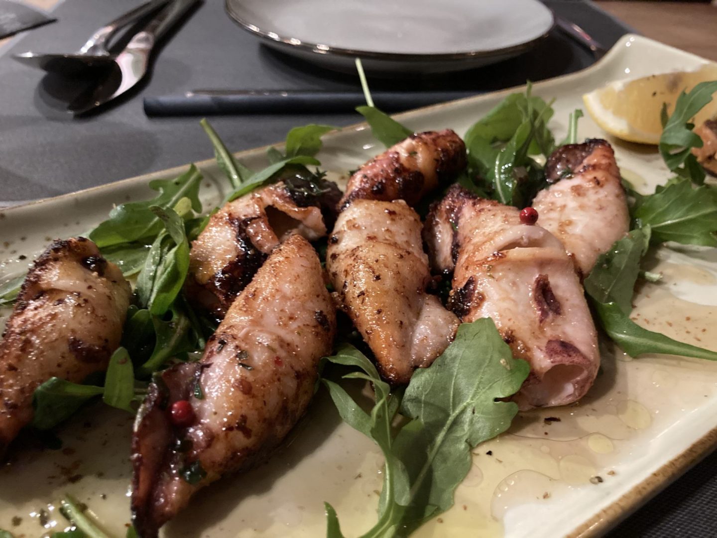 Erfahrung Bewertung Kritik Restaurant Fratelli Herne gegrillte Mini-Calamari Foodblog Sternestulle