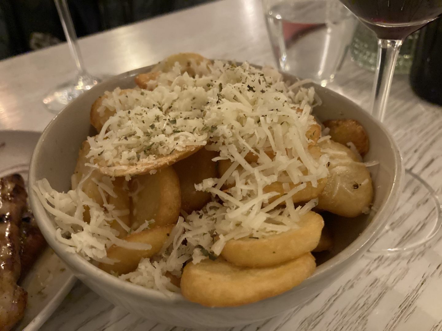 Erfahrung Bewertung Kritik Yamas Bochum Meze frittierte Kartoffeln mit Käse Foodblog Sternestulle
