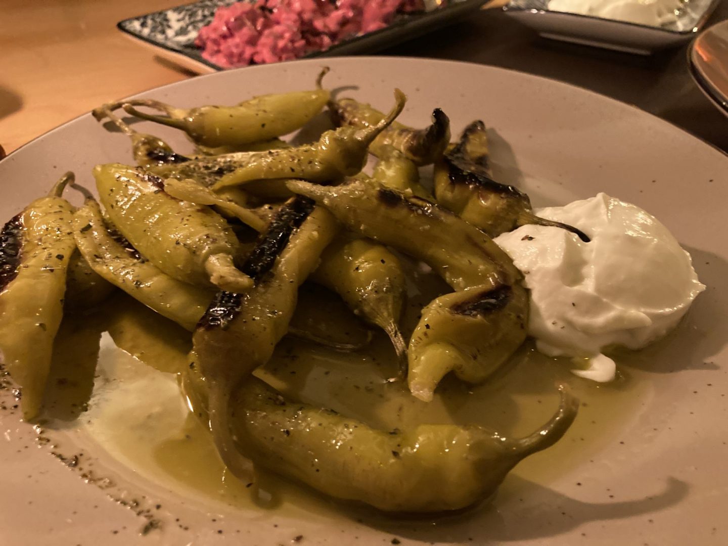 Erfahrung Bewertung Kritik Taverna Hellas Leipzig gegrillte Peperoni Foodblog Sternestulle