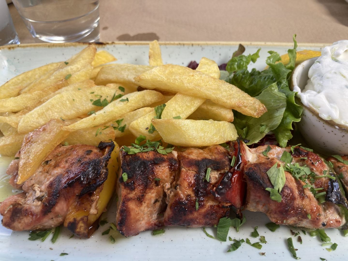 Erfahrung Bewertung Kritik Restaurant Meltemi Rhodos Stadt Souflaki Foodblog Sternestulle