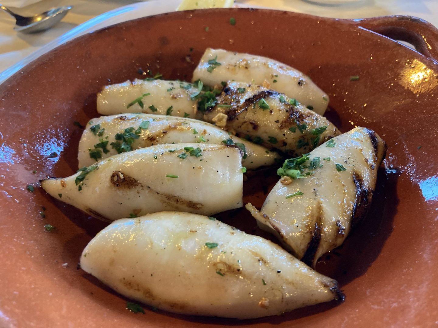 Erfahrung Bewertung Kritik Casal da Penha Funchal Madeira gegrillte Calamari Foodblog Sternestulle