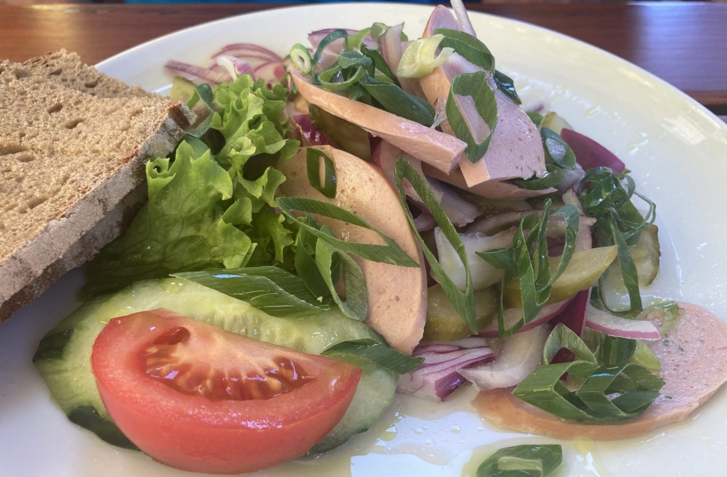Erfahrung Bewertung Kritik Zirndorfer Bräuschank Wurstsalat Foodblog Sternestulle