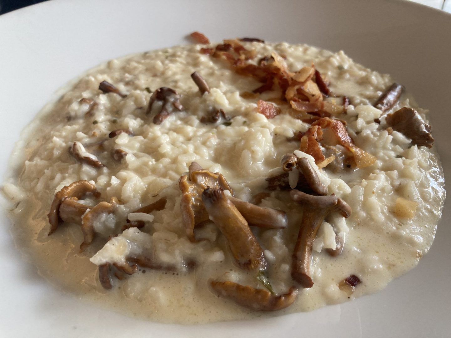 Erfahrung Bewertung Kritik Restaurant K.BERNARDI Bruneck Risotto mit Pfifferlingen Foodblog Sternestulle