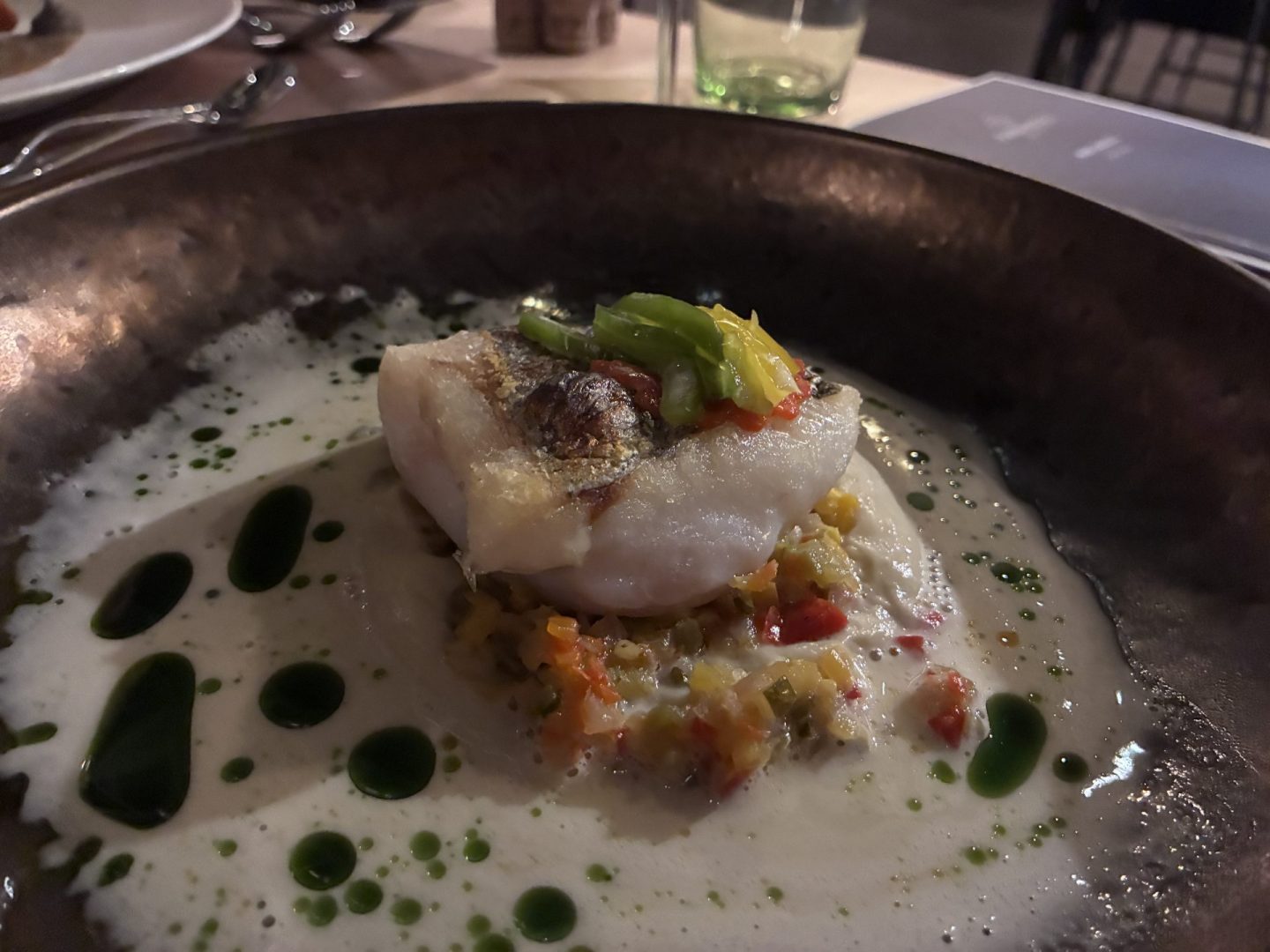 Erfahrung Bewertung Kritik Menükarussell Gute Stube Herne Bretonische Seehecht Ratatoille Foodblog Sternestulle