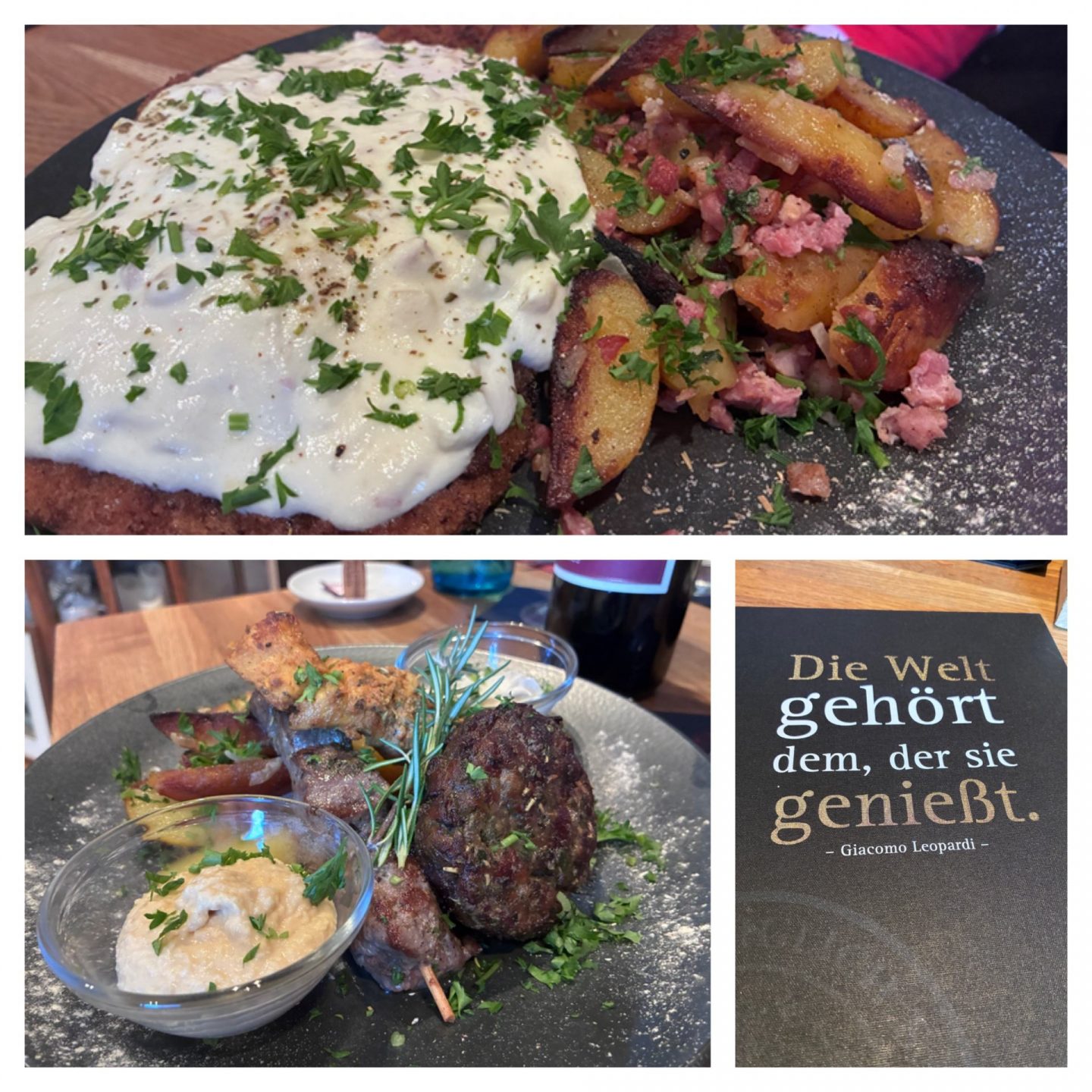 Erfahrung Bewertung Kritik Die Reblaus Hann. Münden Hessisches Schnitzel Grillteller Foodblog Sternestulle