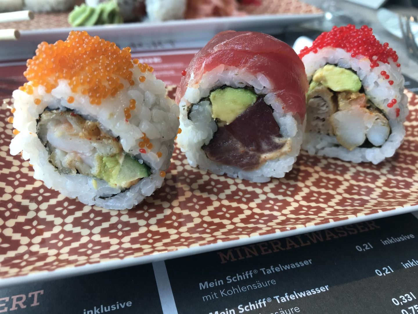 Gourmet&Shot: Sushi im Fischmarkt auf der Mein Schiff